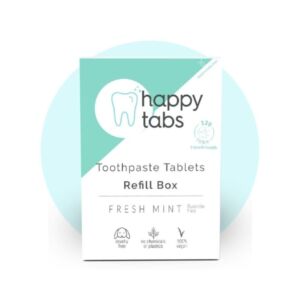 Happy Tabs Hambapesutabletid Münt Täitepakend 120 Tabletti (Fluoriidivaba)